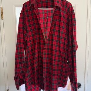 Balenciaga Red and Black Checkered Shirt